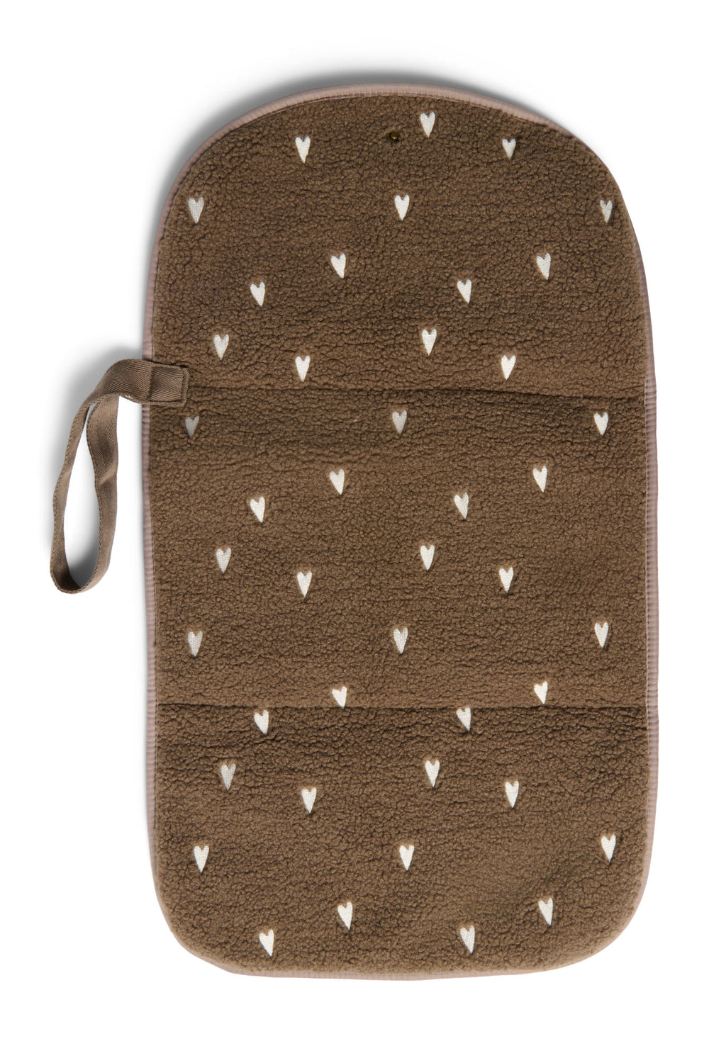 Teddy Hearts Changing Mat | Brown Hearts