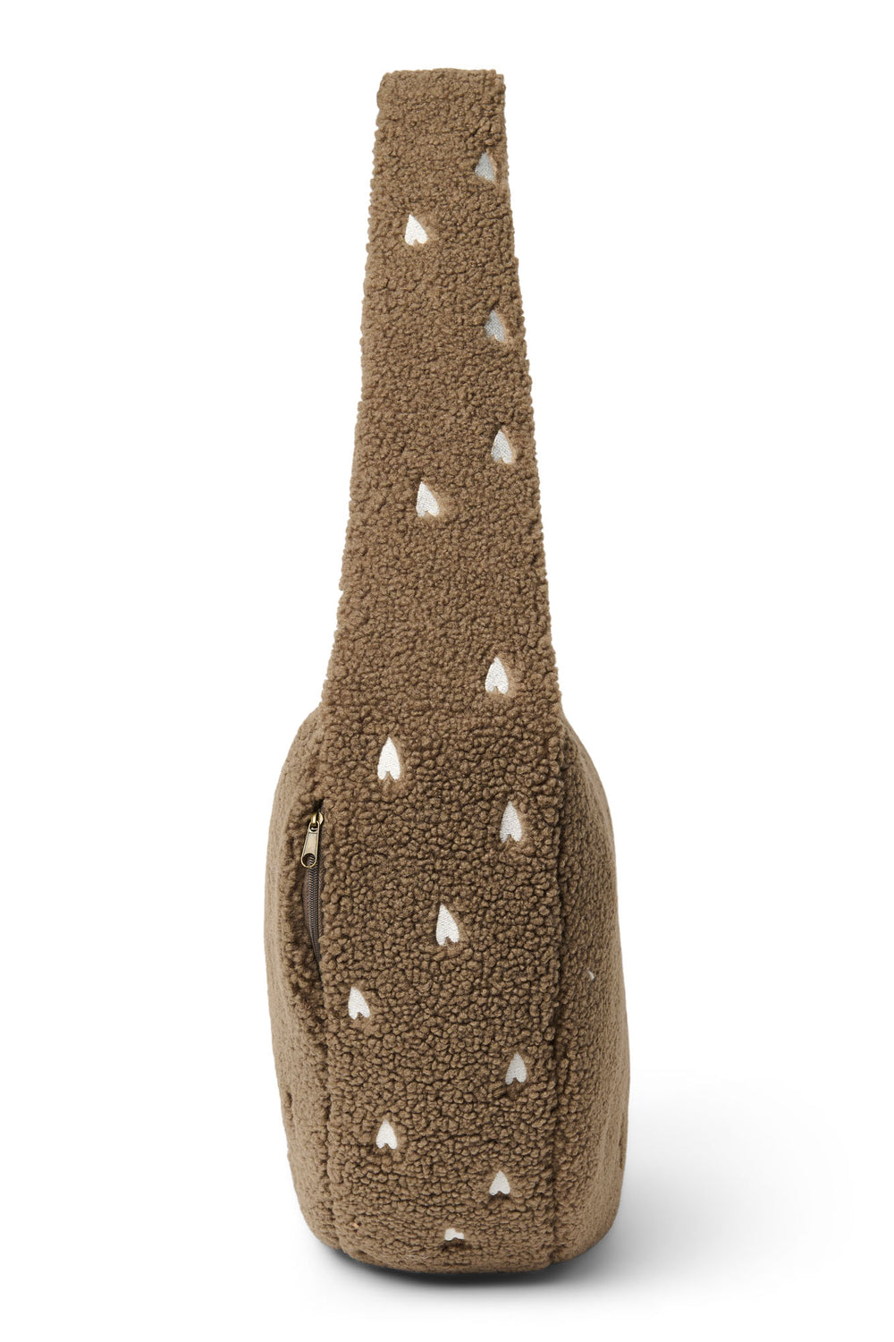 Teddy Cross Body Bag | Brown Hearts