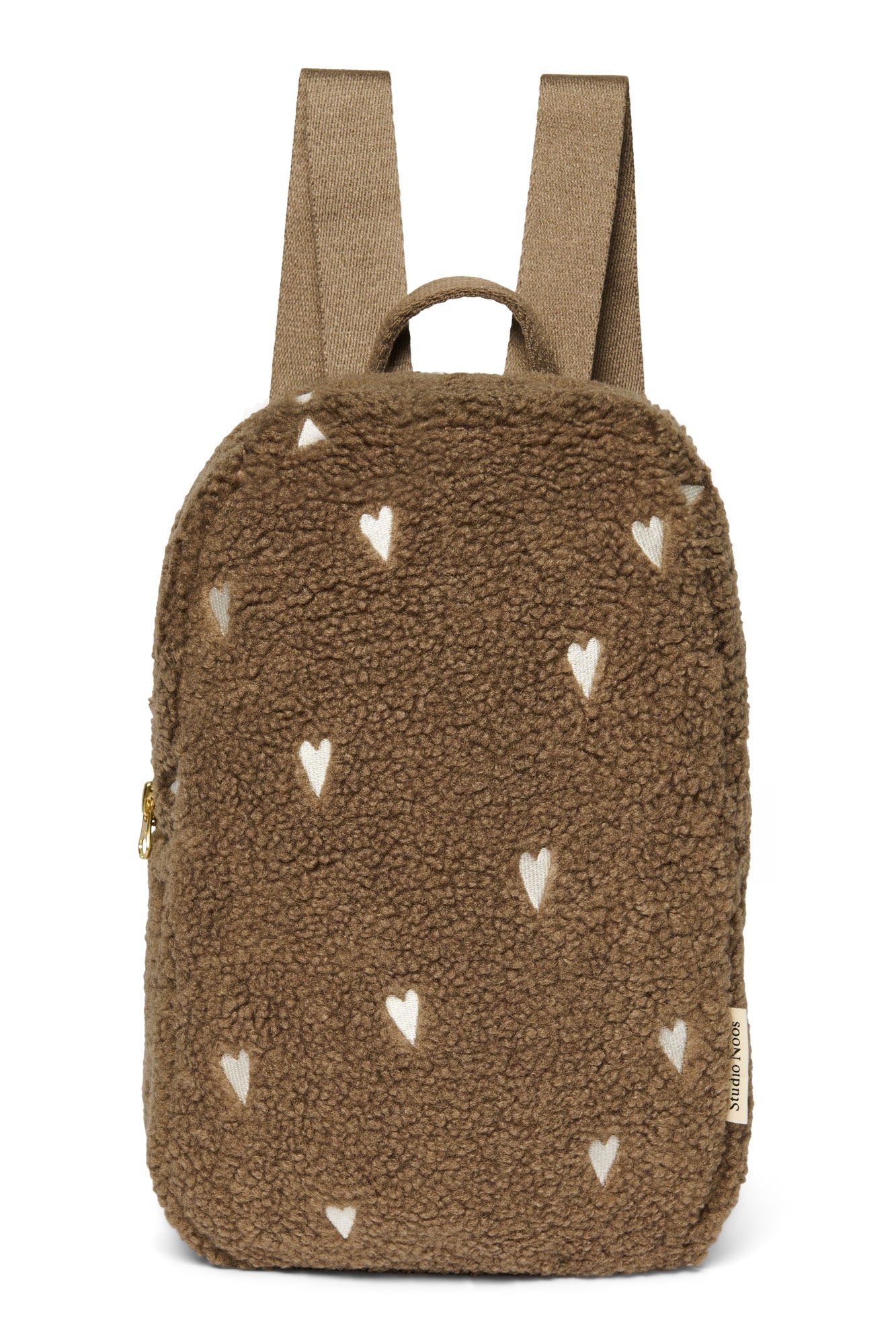Teddy Hearts Mini Backpack | Brown Hearts