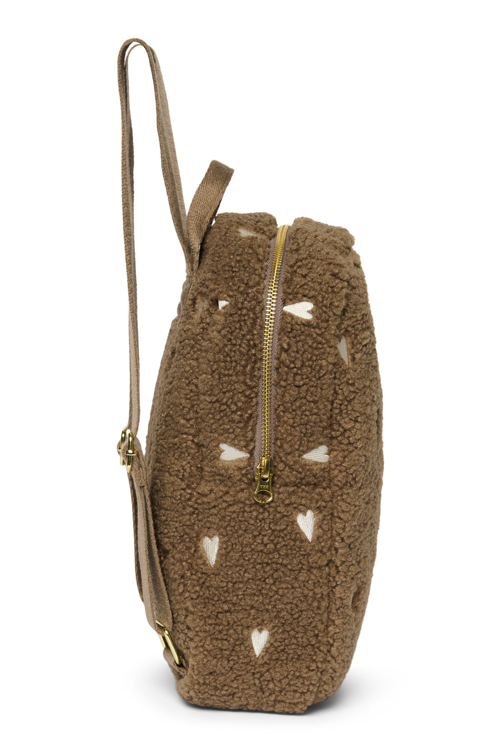 Teddy Hearts Mini Backpack | Brown Hearts