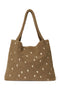 Teddy Hearts Mom Bag | Brown Hearts