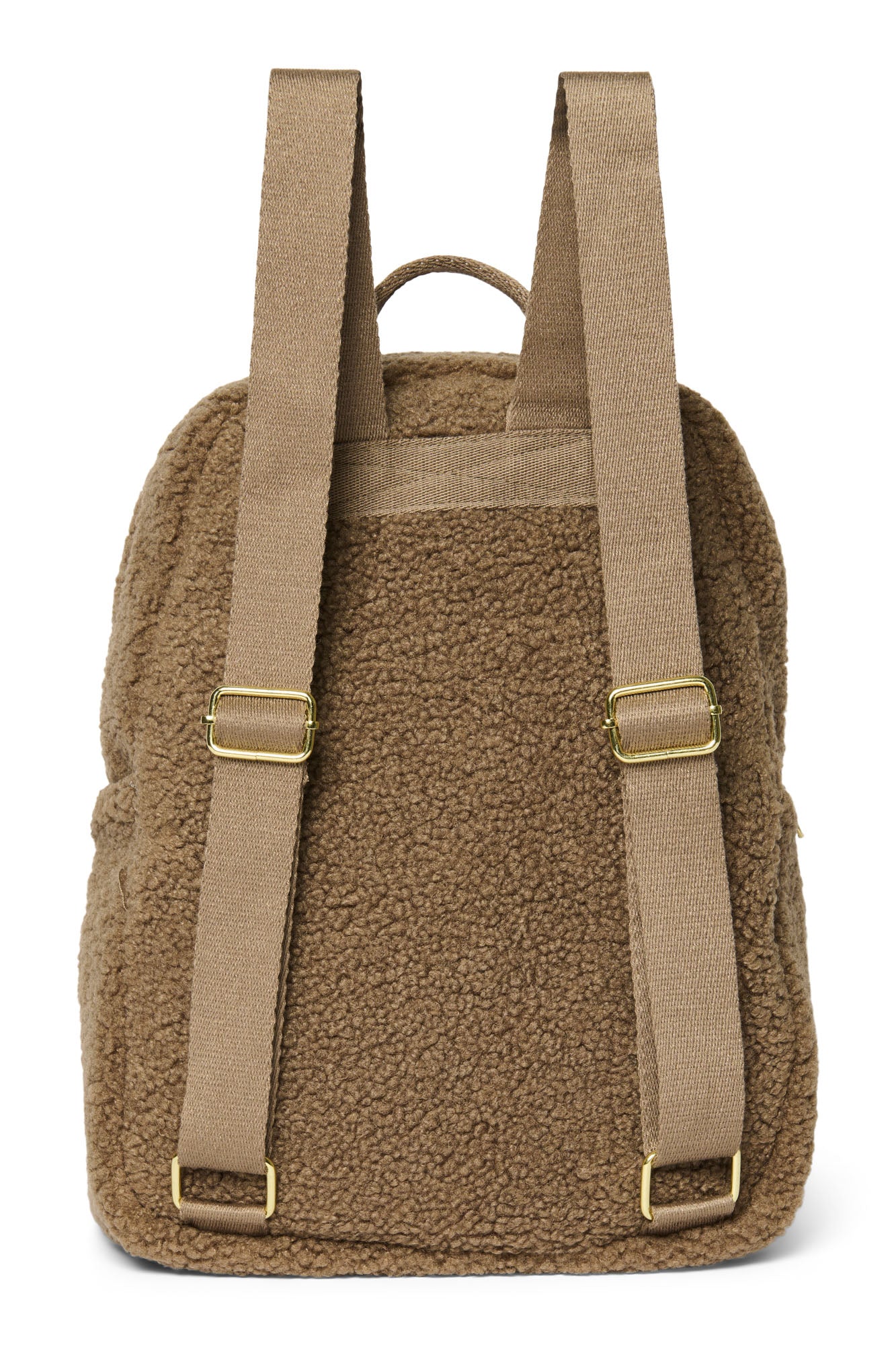 Teddy Midi Backpack Front Pocket | Brown