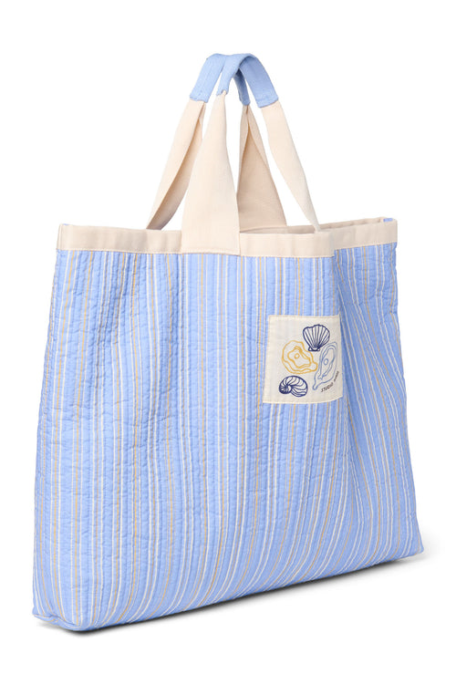 Cotton Beach Bag | Blue