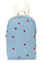 Denim Mini Backpack | Blue Hearts