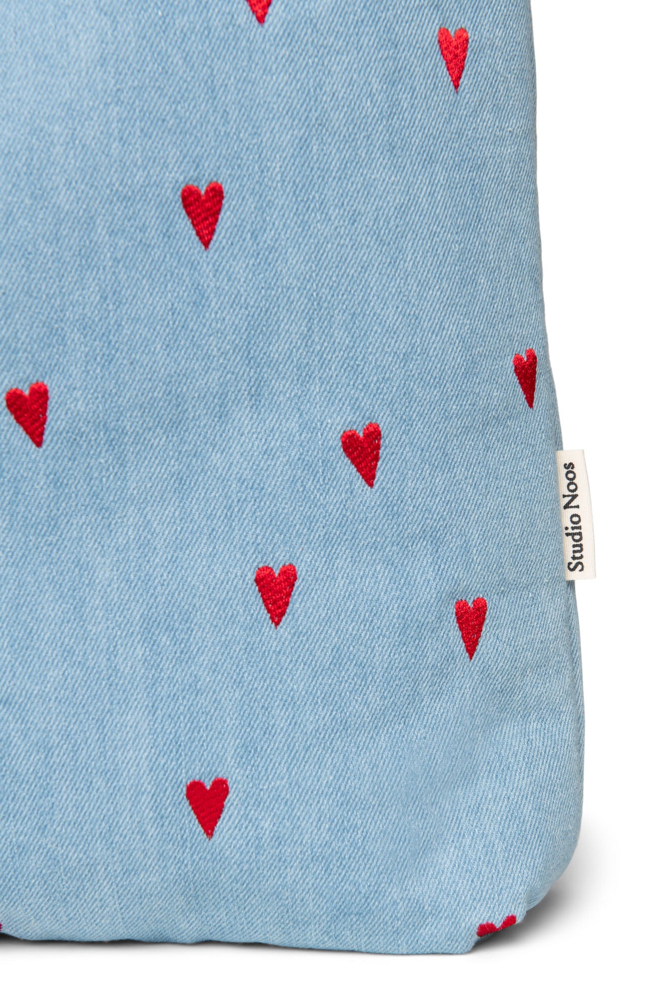Denim Mom Bag | Blue Hearts