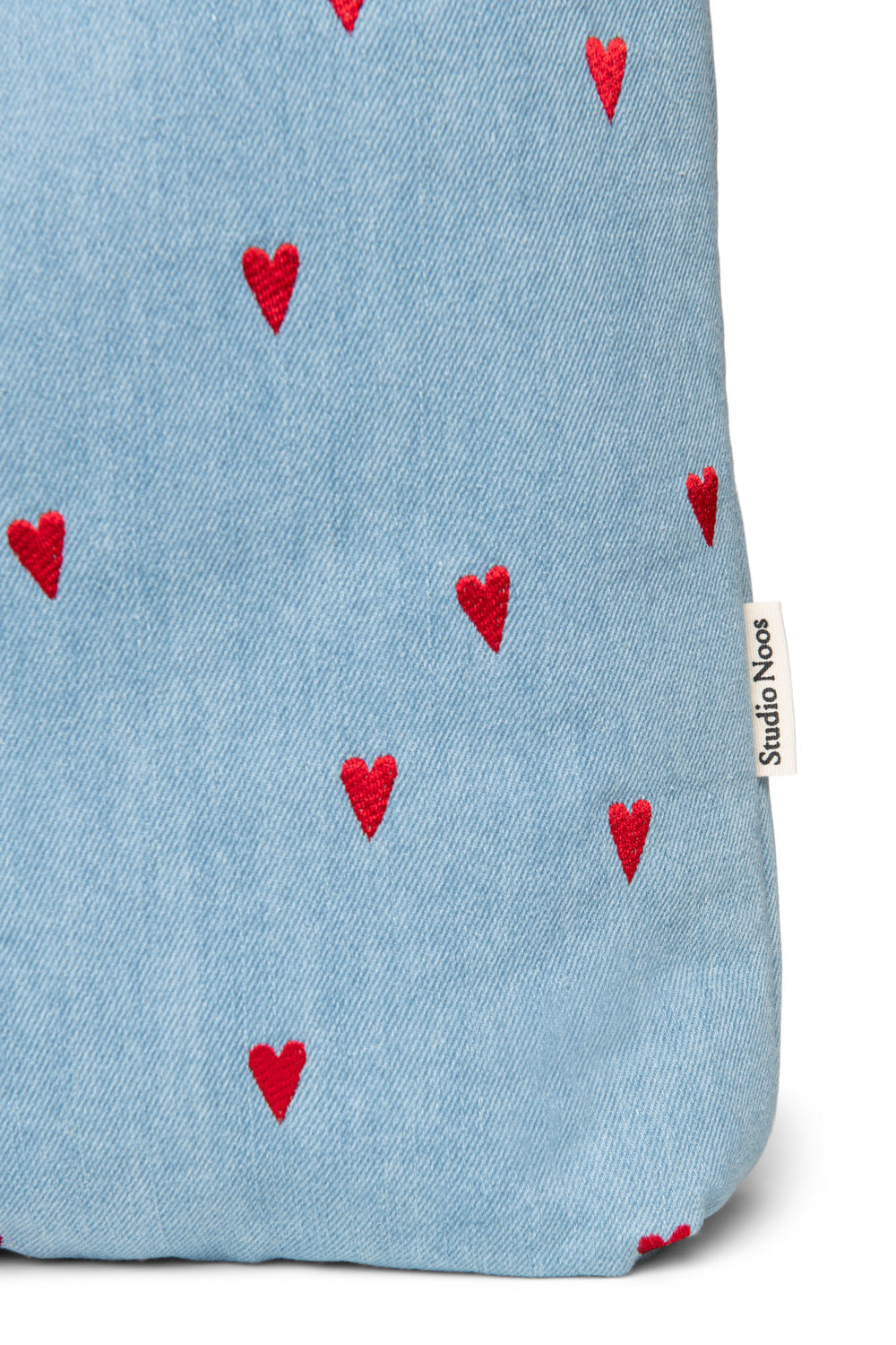 Denim Mom Bag | Blue Hearts