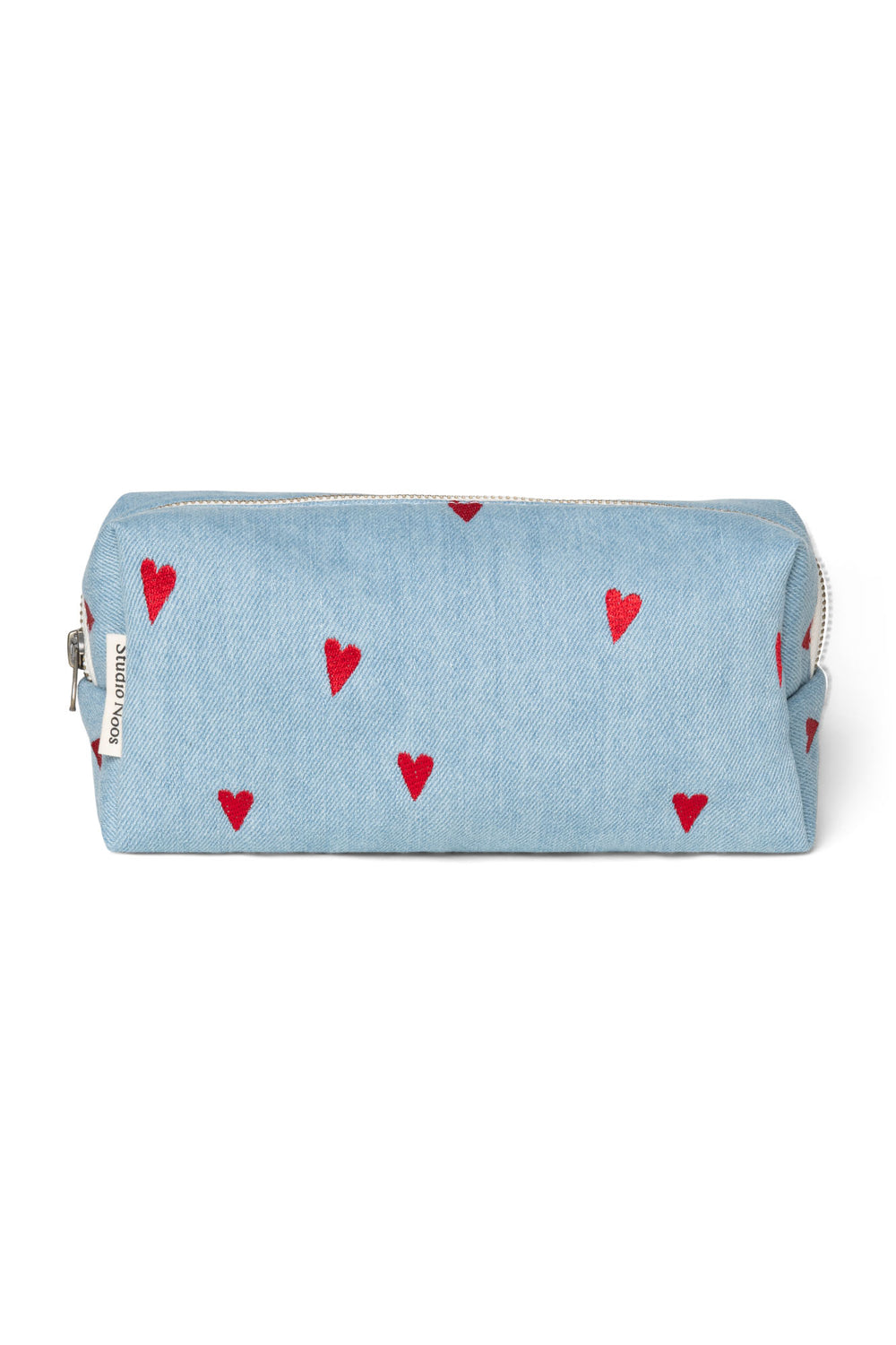 Denim Pouch | Blue Hearts