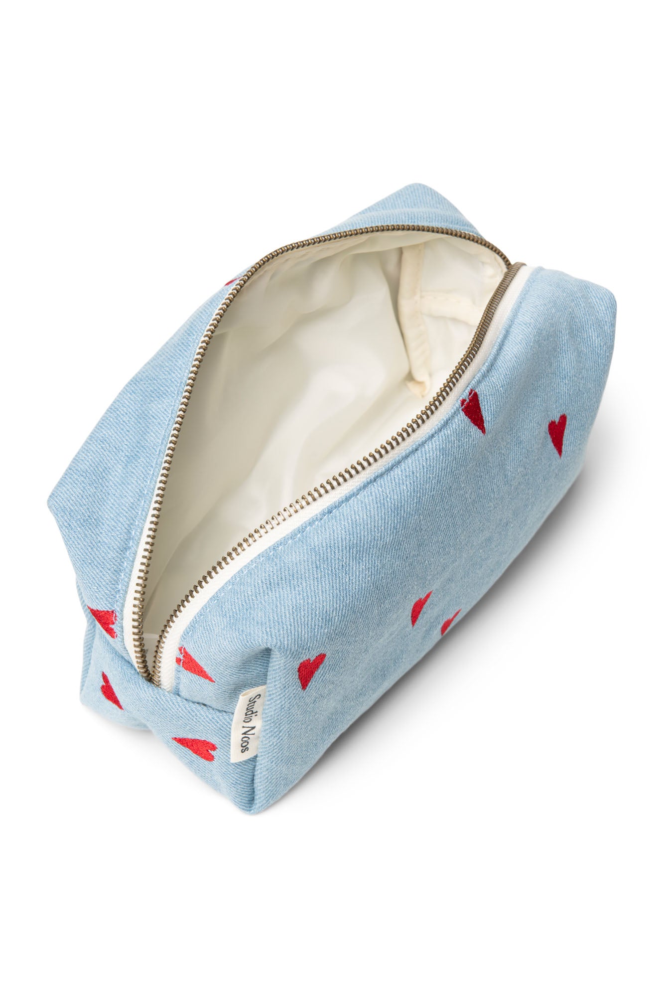 Denim Pouch | Blue Hearts