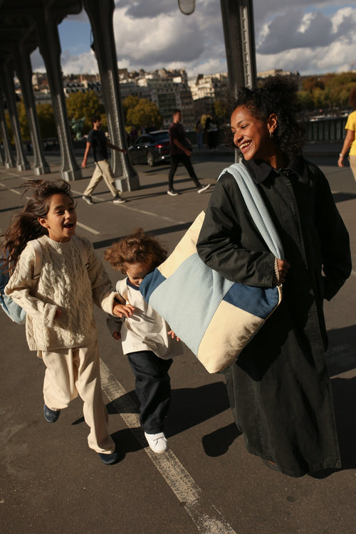 Patchwork Mom Bag | Denim