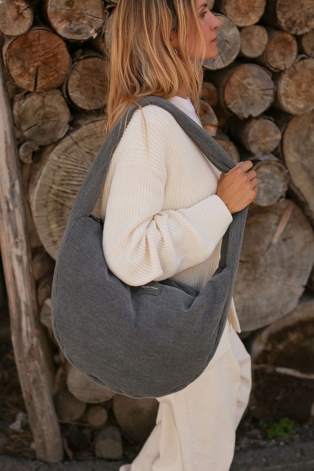 Denim Sac À Bandoulière | Gris