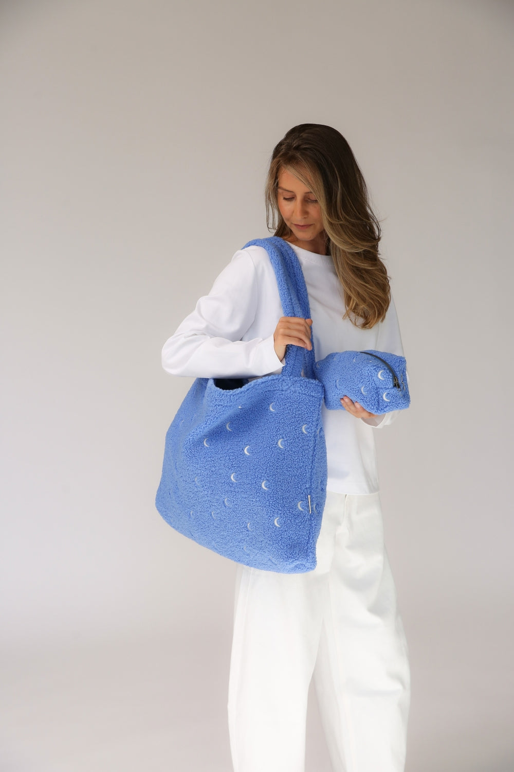 Teddy Pouch | Light Blue Moon