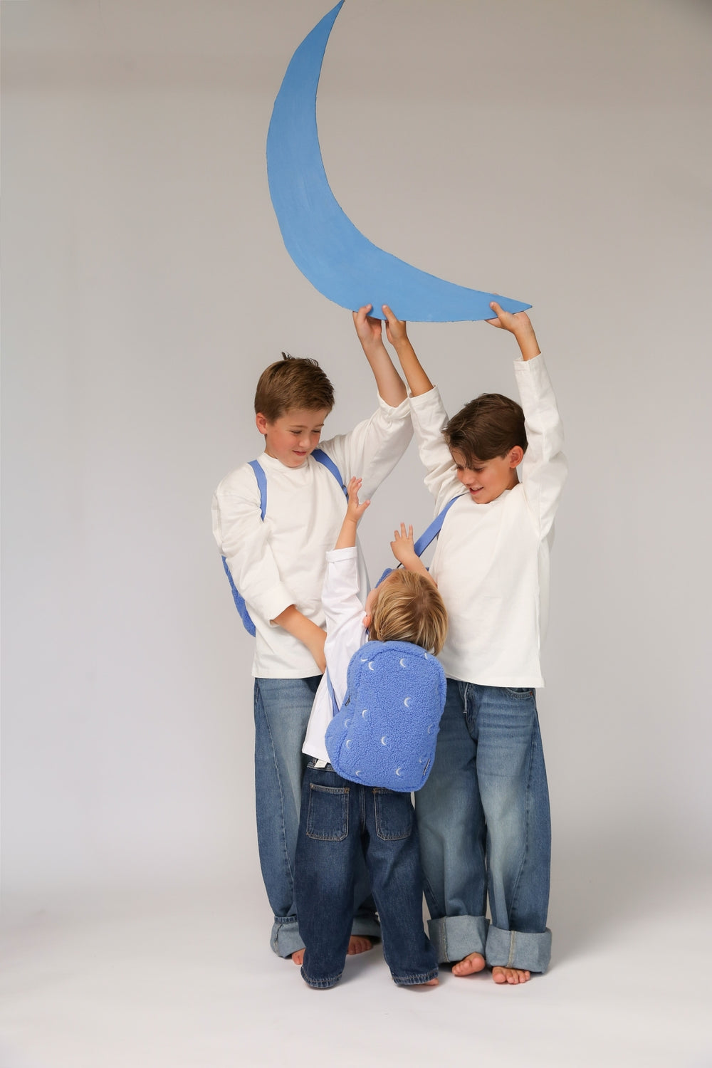 Teddy Mini Sac à Dos | Bleu Clair Lune