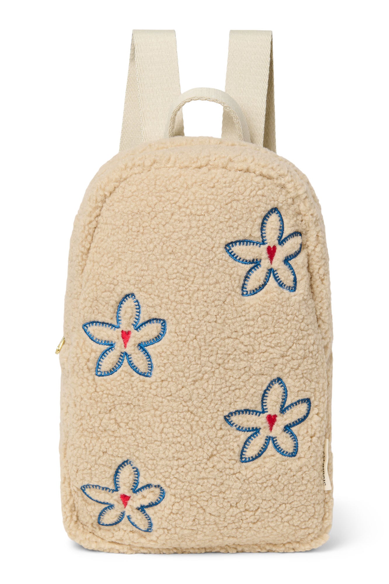 Sac à dos mini teddy Ecru Flower Heart
