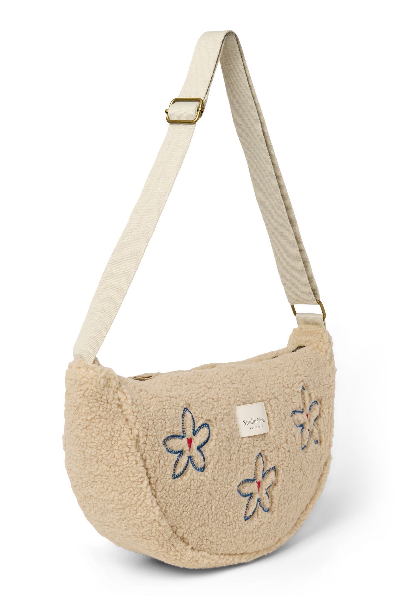 Teddy Adult Fanny Pack | Ecru Flower Heart