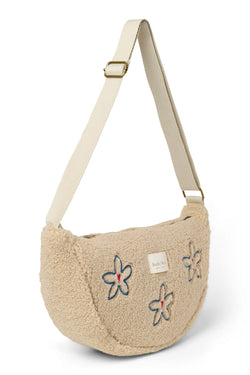 Teddy Adult Fanny Pack | Ecru Flower Heart