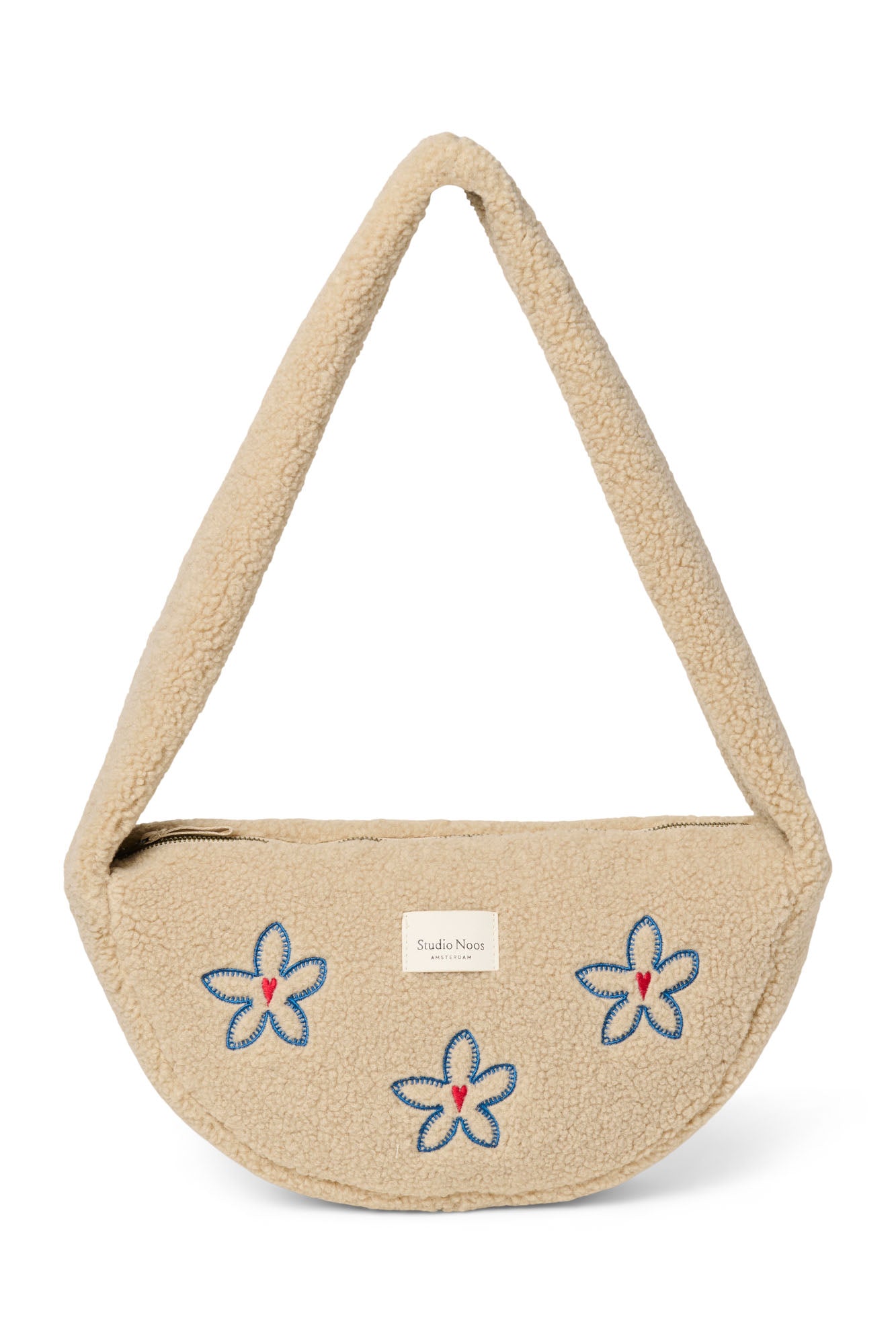 Teddy Mini Cross Body Bag | Ecru Flower Heart