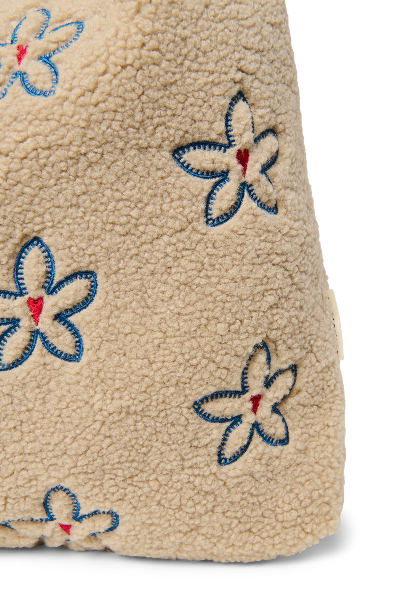 Teddy Mom Bag | Ecru Flower Heart