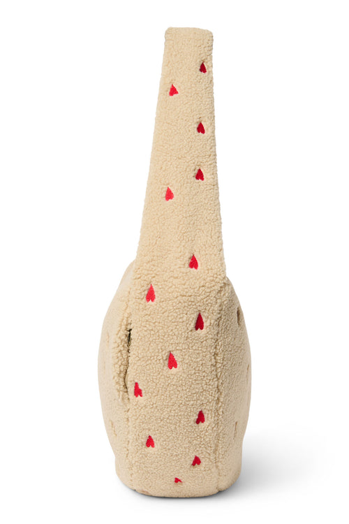 Teddy Crossbody Tas | Ecru Hearts