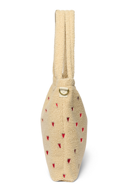Ecru Teddy Hearts Luiertas