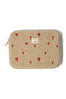 Teddy Laptop Hoes 13 Inch | Ecru Hearts