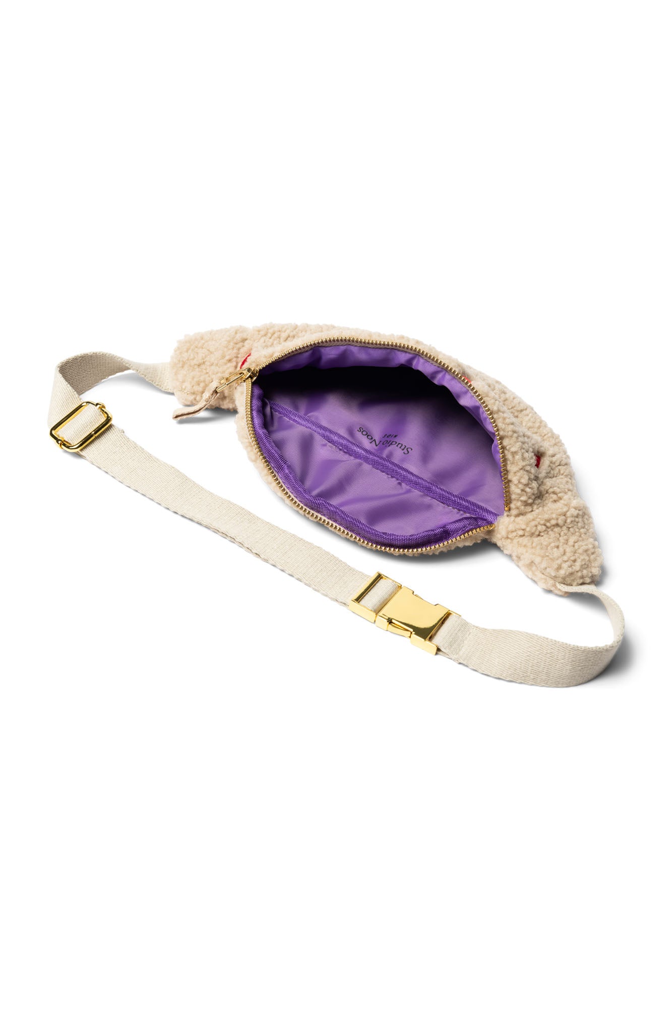 Teddy Mini Fannypack | Ecru Hearts