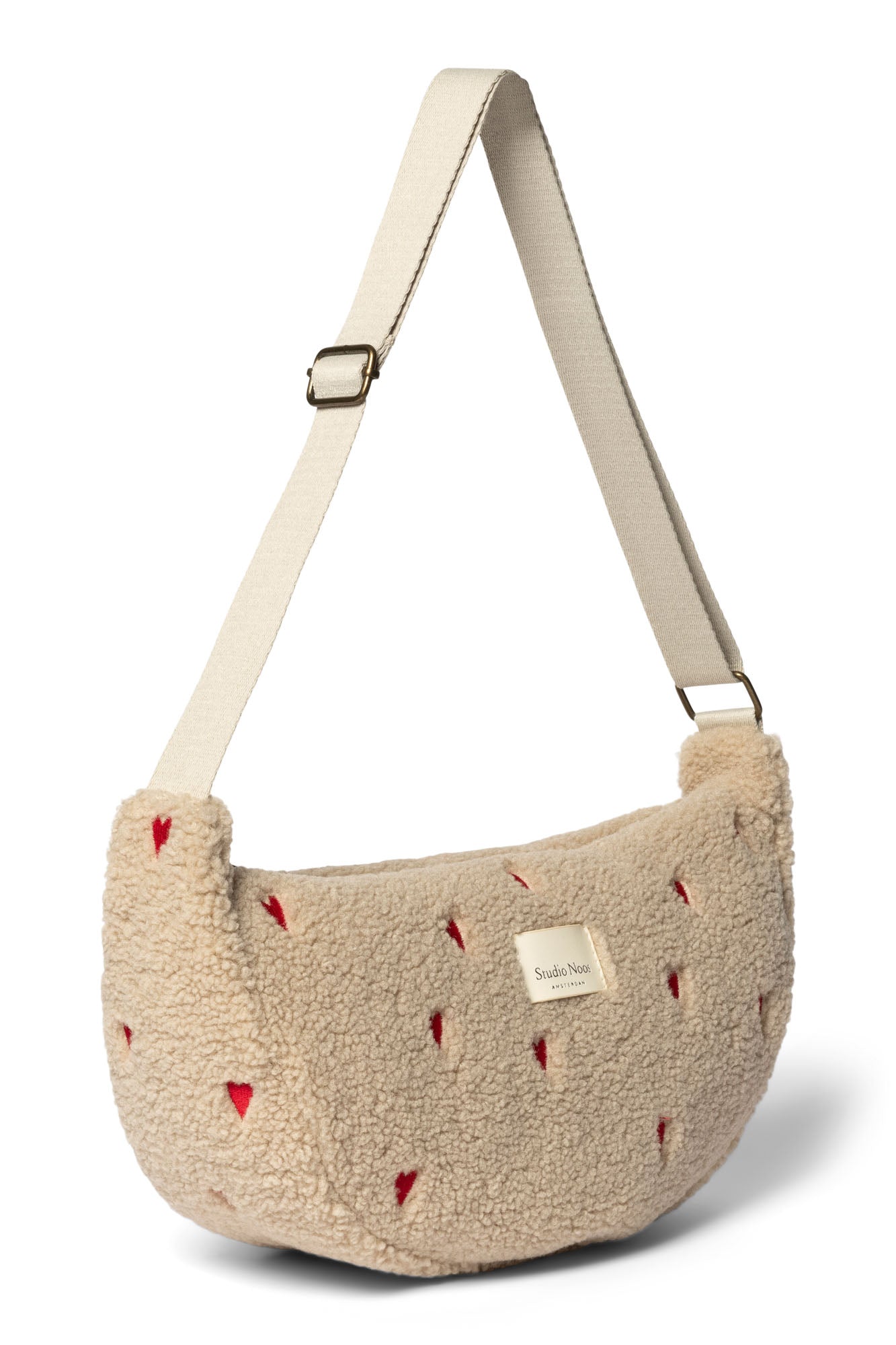 Teddy Adult Sac Banane | Écru Hearts