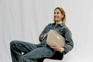 Teddy Laptop Hoes 15 Inch | Ecru