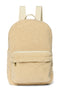 Teddy Midi Backpack Front Pocket | Ecru