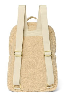 Teddy Midi Backpack Front Pocket | Ecru