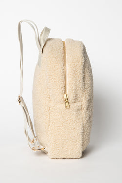 Teddy Mini Backpack | Ecru