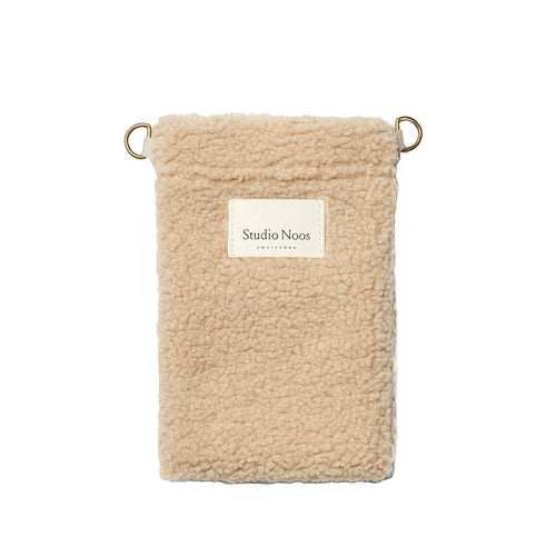 Teddy Phone Bag | Ecru