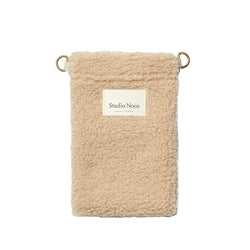Teddy Phone Bag | Ecru