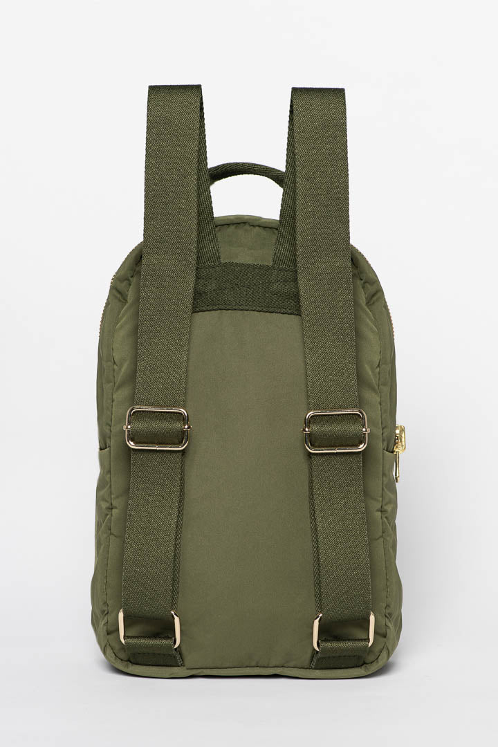 Matelassé Mini Sac à dos | Vert