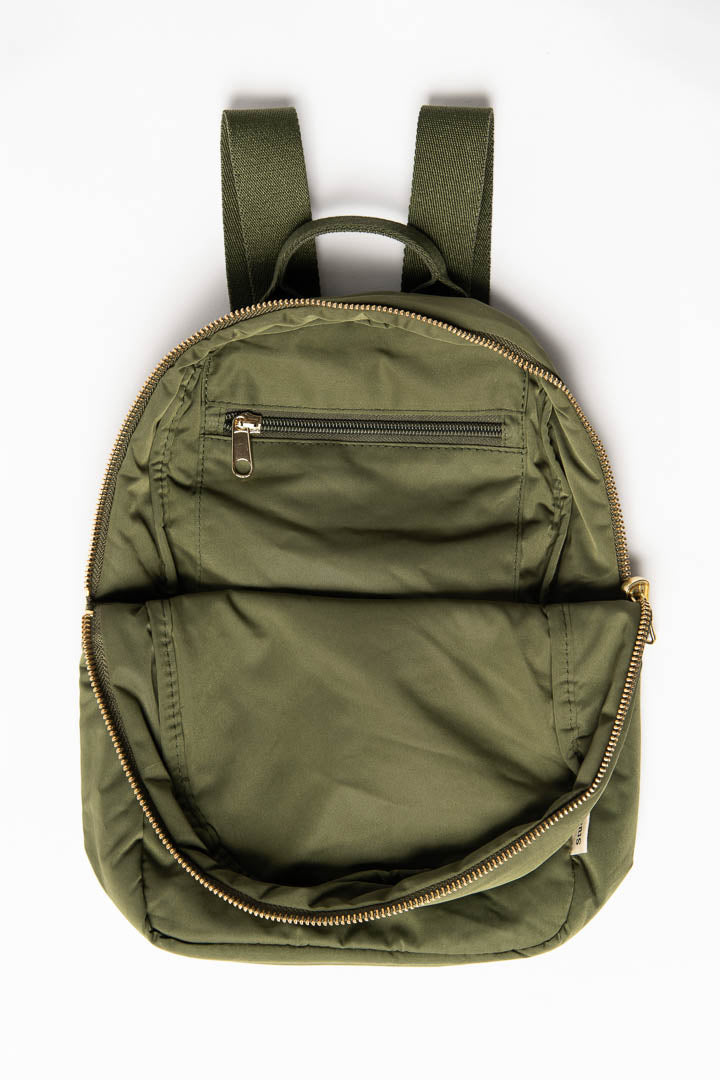 Matelassé Mini Sac à dos | Vert