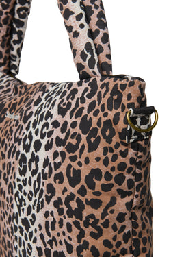 Soft Cotton Diaper Bag | Hazel Leopard