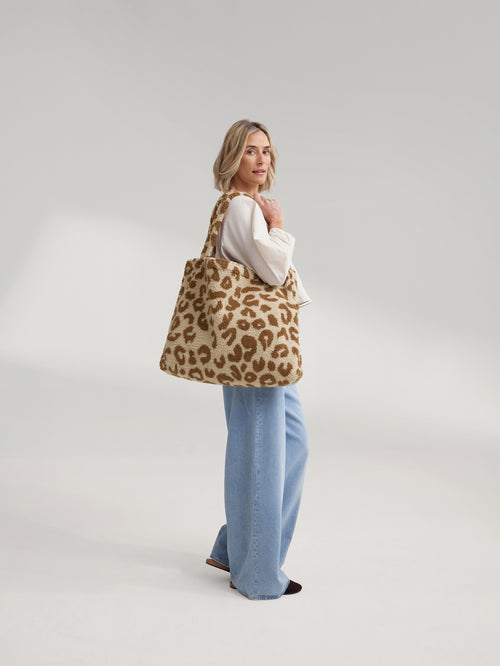 Teddy Mom Bag | Leopard