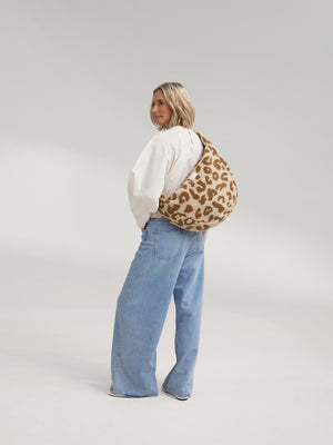 Teddy-Umhängetasche | Leopard