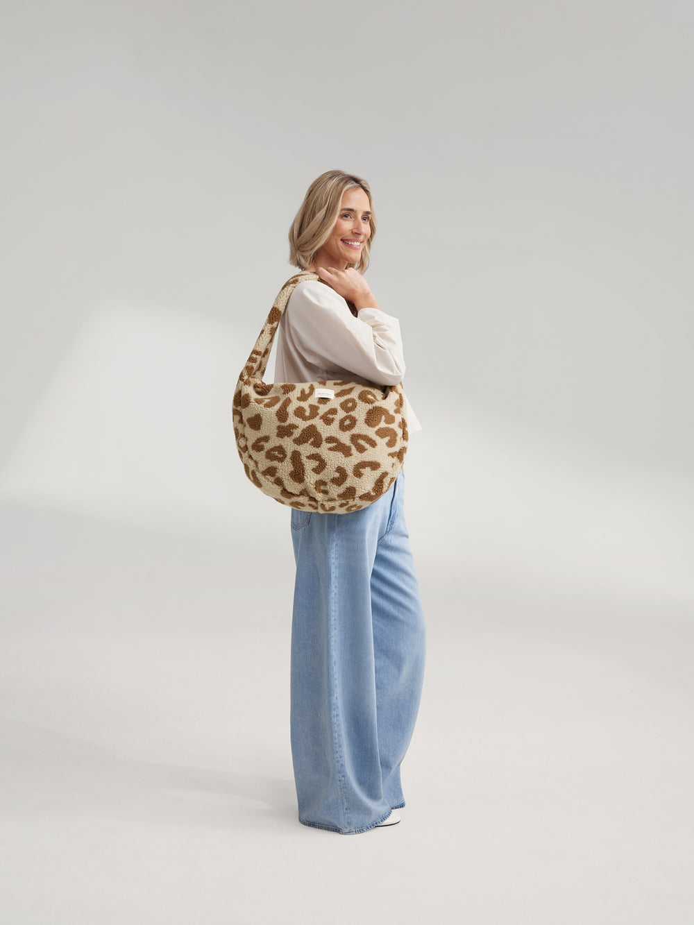 Teddy-Umhängetasche | Leopard