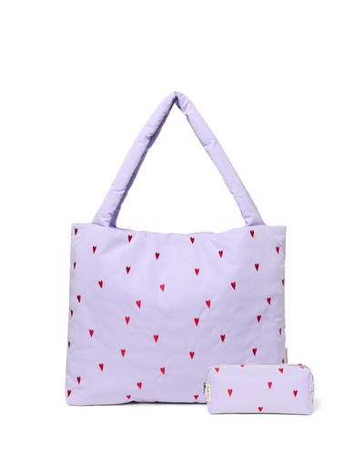 Classic Puffy Gift Set | Purple Hearts