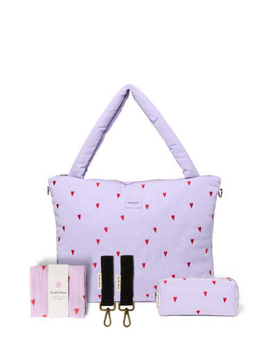 New Parents Gift Set - Purple Hearts