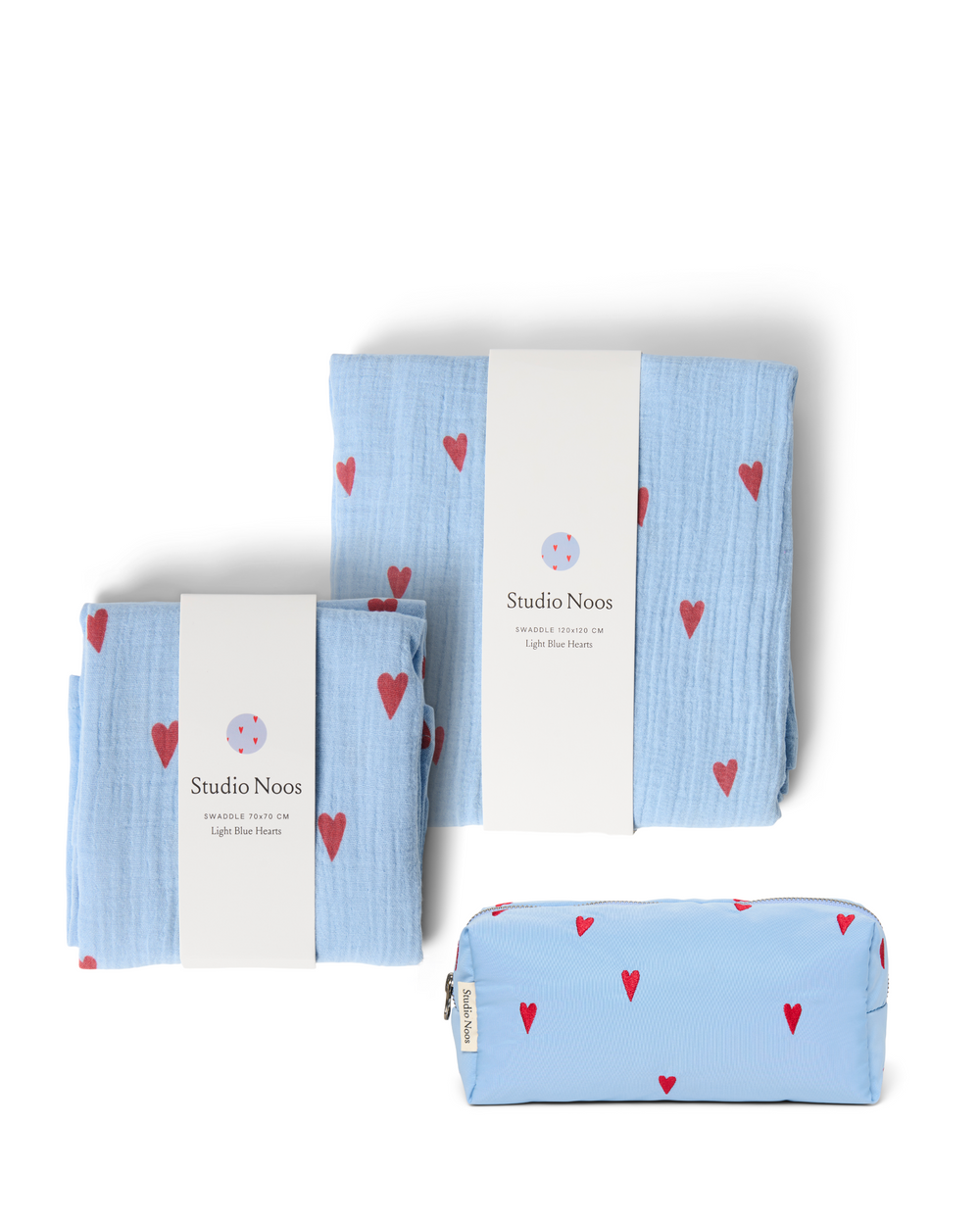 Newborn Essentials Gift Set | Lichtblauwe Hearts