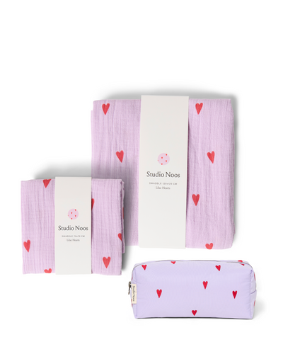 Newborn Essential Gift Set - Purple Hearts