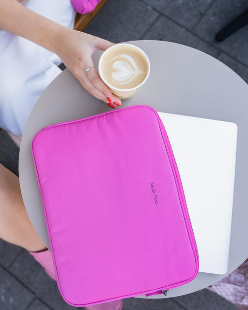 Pink Puffy Laptop Sleeve | 13 INCH