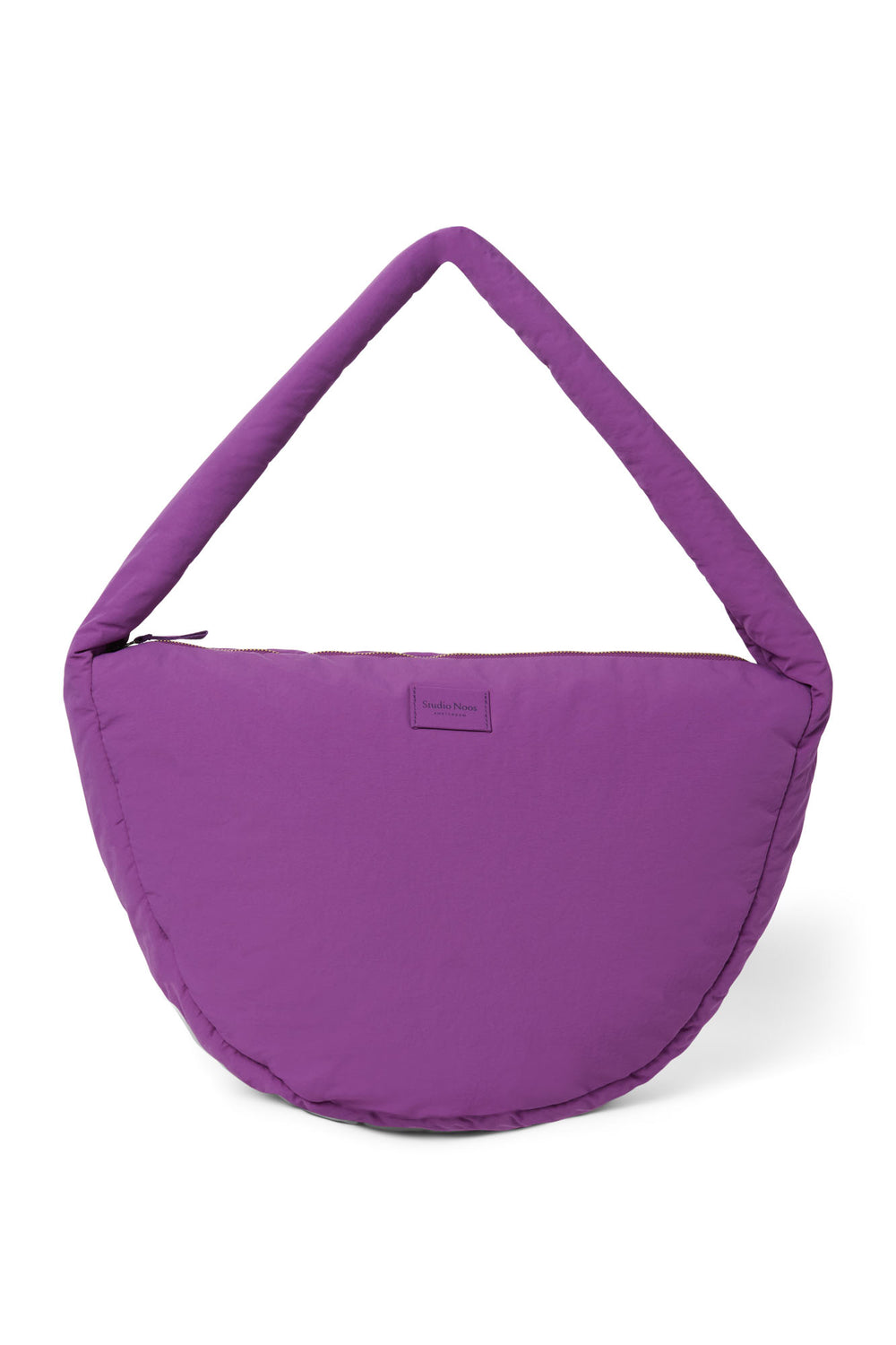 Textured Puffy Cross Body Bag | Purple