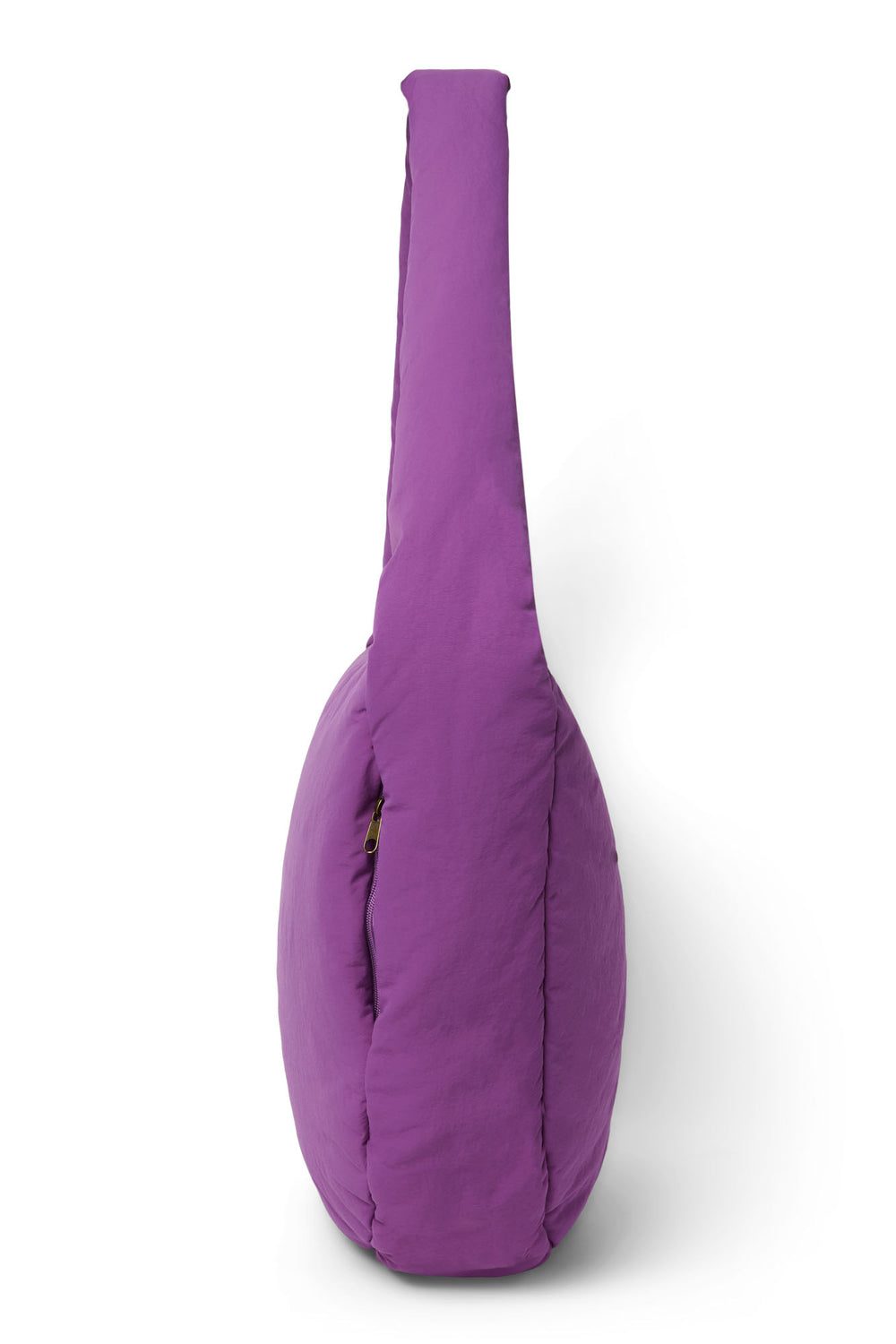 Textured Puffy Cross Body Bag | Purple