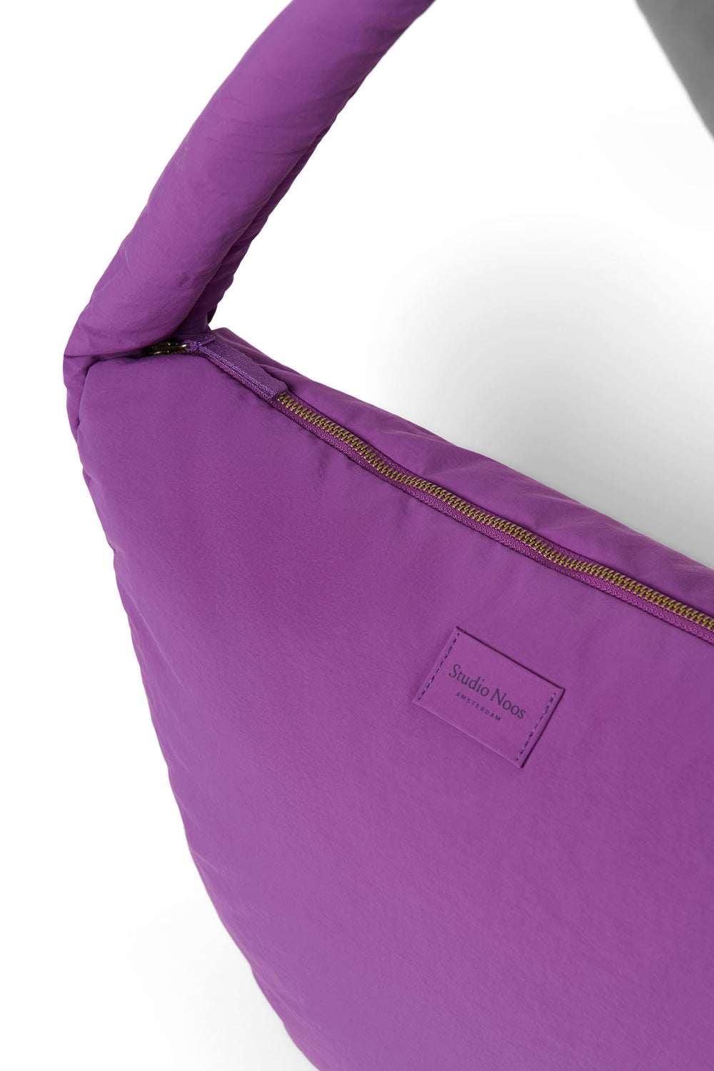 Textured Puffy Cross Body Bag | Purple