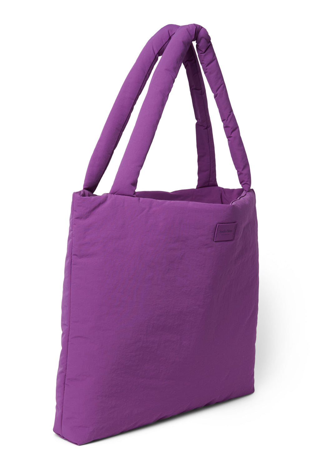 Lila Textured Puffy Mom-Bag