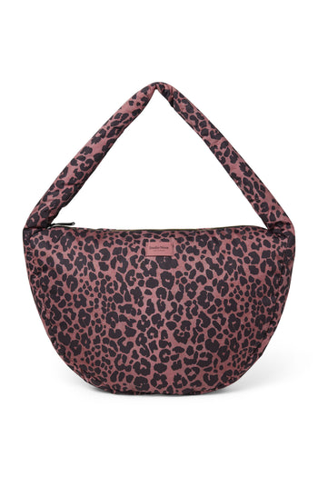 Puffy Cross Body Bag | Red Leopard