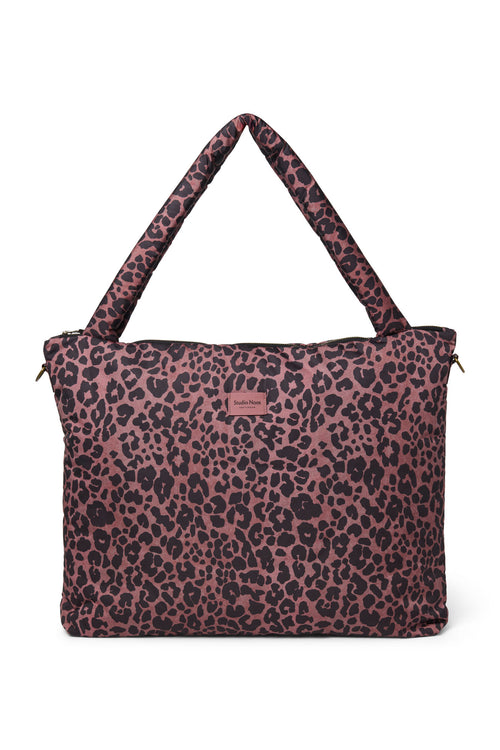 Red Leopard Matelassé Sac À Langer