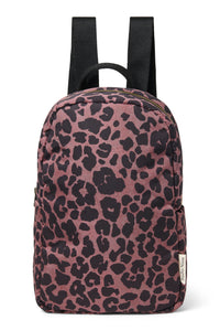 Red Leopard Puffy Mini-Rucksack